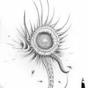 venus flytrap tattoo design idea
