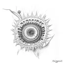 venus flytrap tattoo design idea