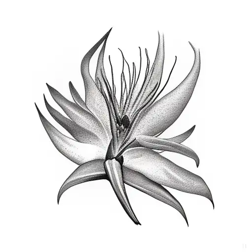 Bird of Paradise tattoo design idea