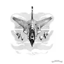 fighter jets in a dogfight tattoo design idea