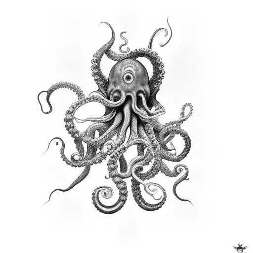 tentacles tattoo design idea