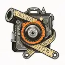 measuring tape tattoo design idea