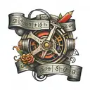 measuring tape tattoo design idea