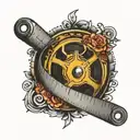 measuring tape tattoo design idea