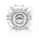 ojo de sol tattoo design idea