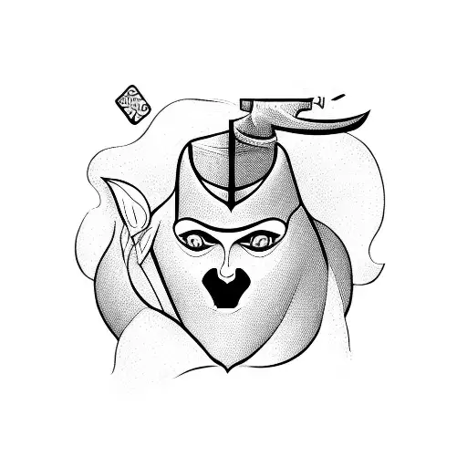 The fool card tattoo design idea