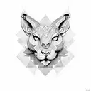 modern tribal tattoo design idea