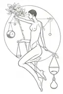 balance anatomy life health worker tattoo design idea