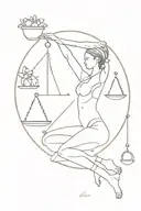 balance anatomy life health worker tattoo design idea