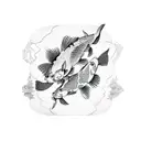 yin yang koi fish tattoo design idea