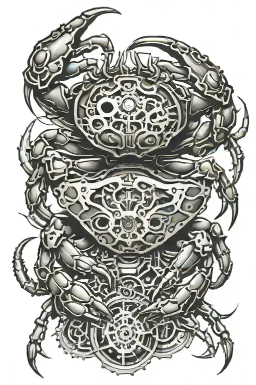 crab tattoo design idea