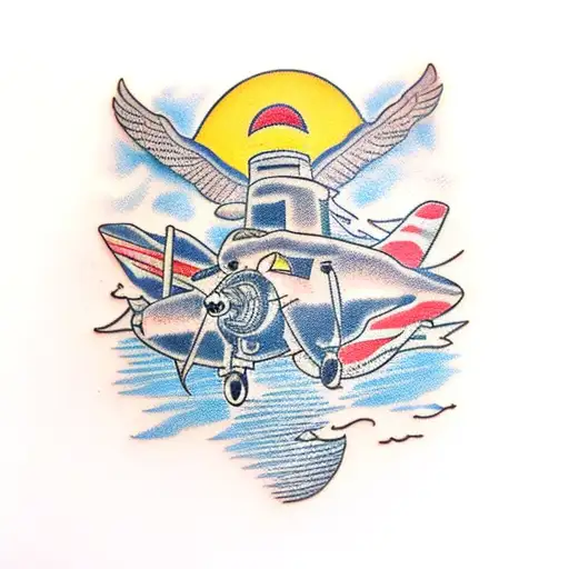 Lancaster Bomber tattoo design idea