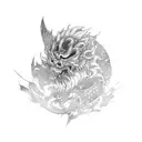 Rengoku tattoo design idea