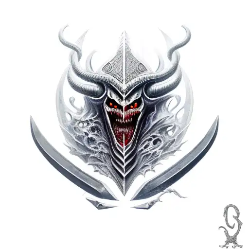 Realism "Aatrox Sword" Tattoo Idea - BlackInk