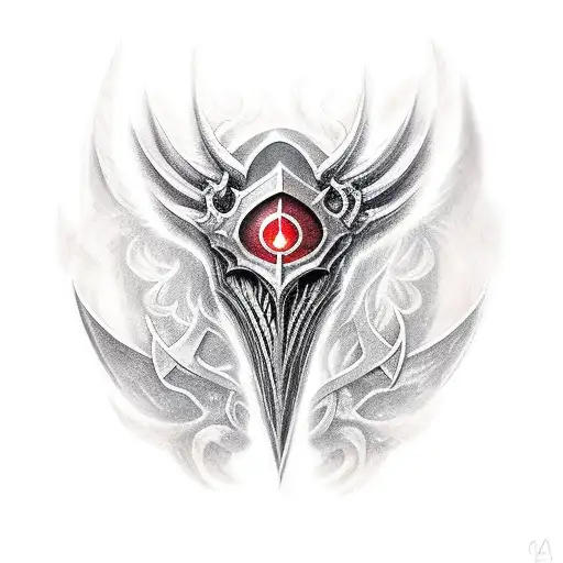 aatrox sword tattoo design idea