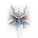 aatrox sword tattoo design idea