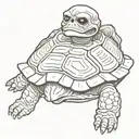 skeletor turtle tattoo design idea