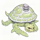 skeletor turtle tattoo design idea