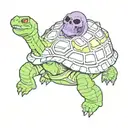 skeletor turtle tattoo design idea