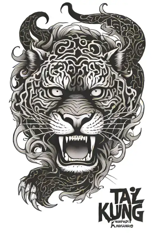 tai lung kung fu tattoo design idea
