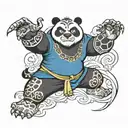 tai lung kung fu panda tattoo design idea