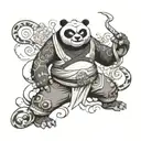 tai lung kung fu panda tattoo design idea