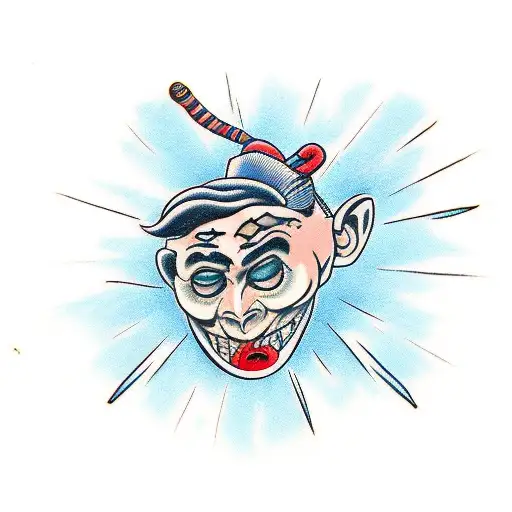 puppet master with strings cut tattoo design idea