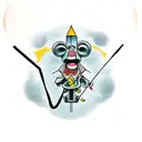 puppet master with strings cut tattoo design idea