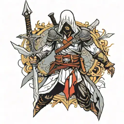 assassins creed blade  tattoo design idea