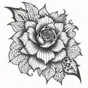 cover up on shoulder having already one tattoo design idea
