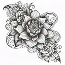 cover up on shoulder having already one tattoo design idea