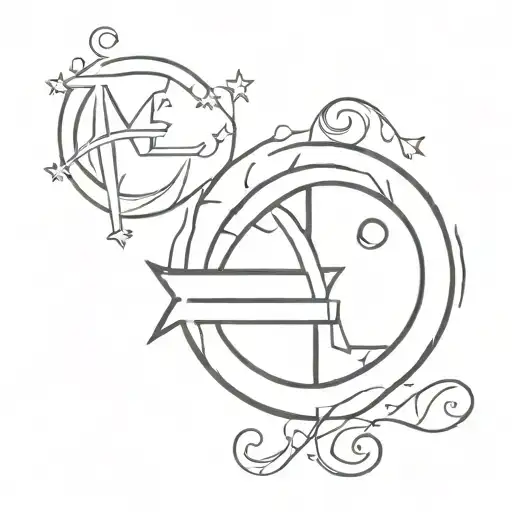 euro symbols tattoo design idea