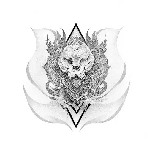 dea bendata tattoo design idea