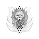 dea bendata tattoo design idea