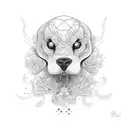 dea bendata tattoo design idea