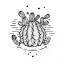 cactus tattoo design idea