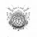 cactus tattoo design idea