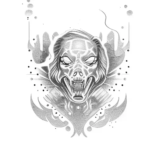 Create a dotwork tattoo inspired by the iconic scenes from John Wick tattoo design idea