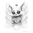 fairy tim burton tattoo design idea