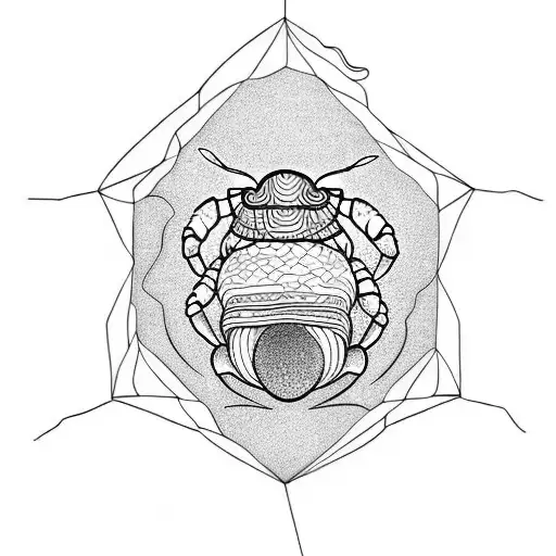 hermit crab tattoo design idea