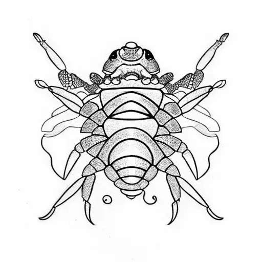 hermit crab tattoo design idea