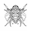 hermit crab tattoo design idea