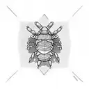 hermit crab tattoo design idea