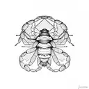 hermit crab tattoo design idea