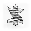 Chicago flag arm band tattoo design idea