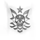 Chicago flag arm band tattoo design idea