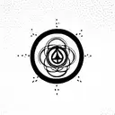 chakras meditation and nirvana tattoo design idea