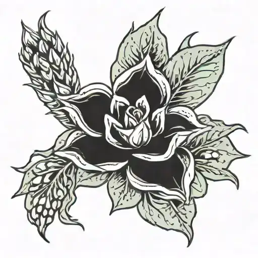 echeveria perle von nurnberg tattoo design idea