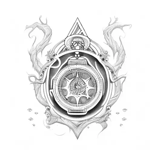 new england gothic nautical tattoo design idea