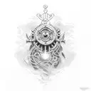 new england gothic nautical tattoo design idea